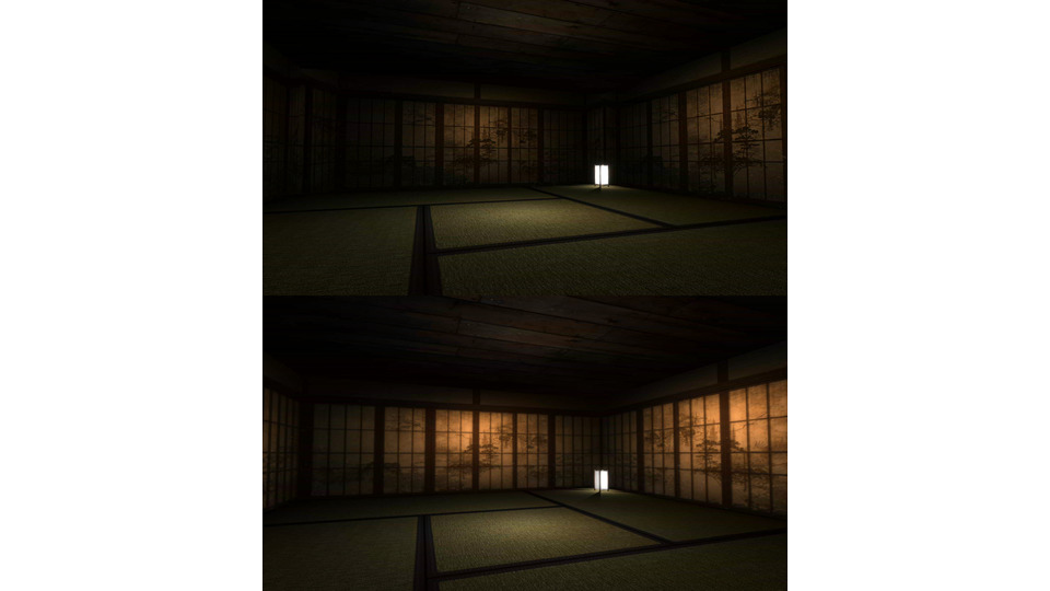 【MMDステージ】ホラー和室