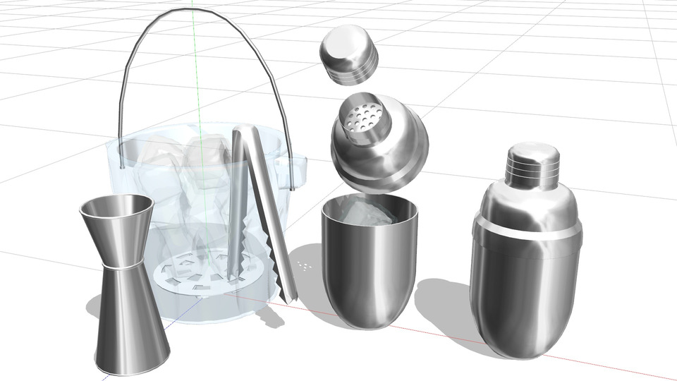 カクテルシェイカーMMDモデル