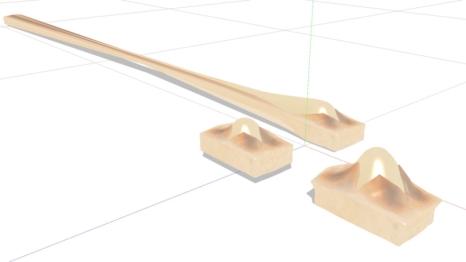 伸びるお餅MMDモデル