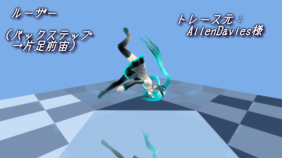 ルーザー(片足前宙)モーション