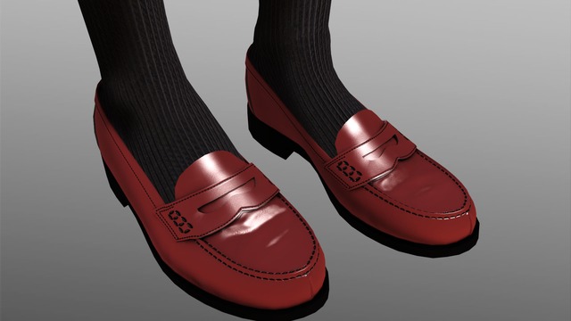 もっとリアルな感じのローファー