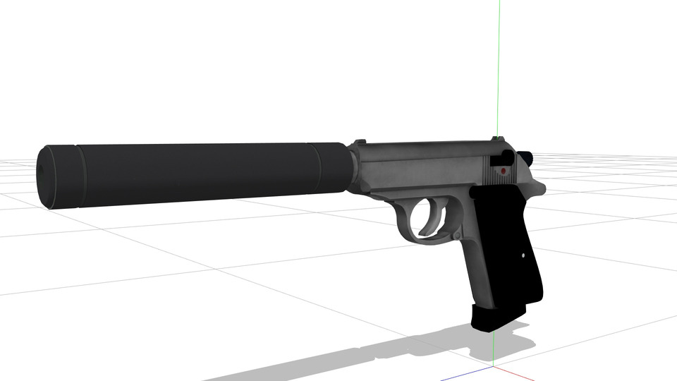 ワルサーPPK MMDモデル