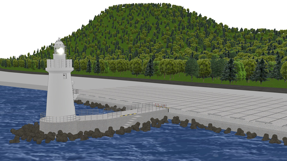 灯台ステージMMDモデル