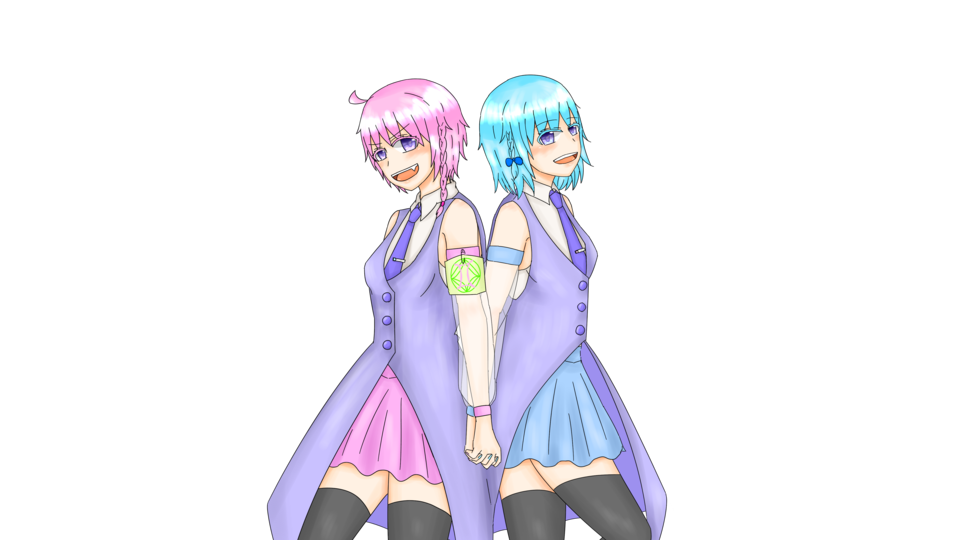 UTAU音源「双葉水瀬」「双葉桃瀬」