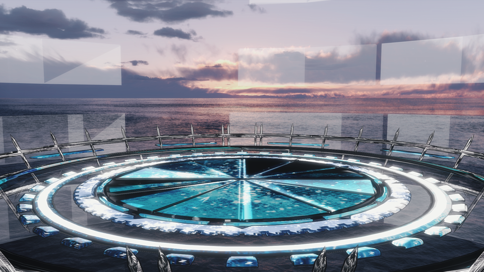 歯車の円盤ステージ