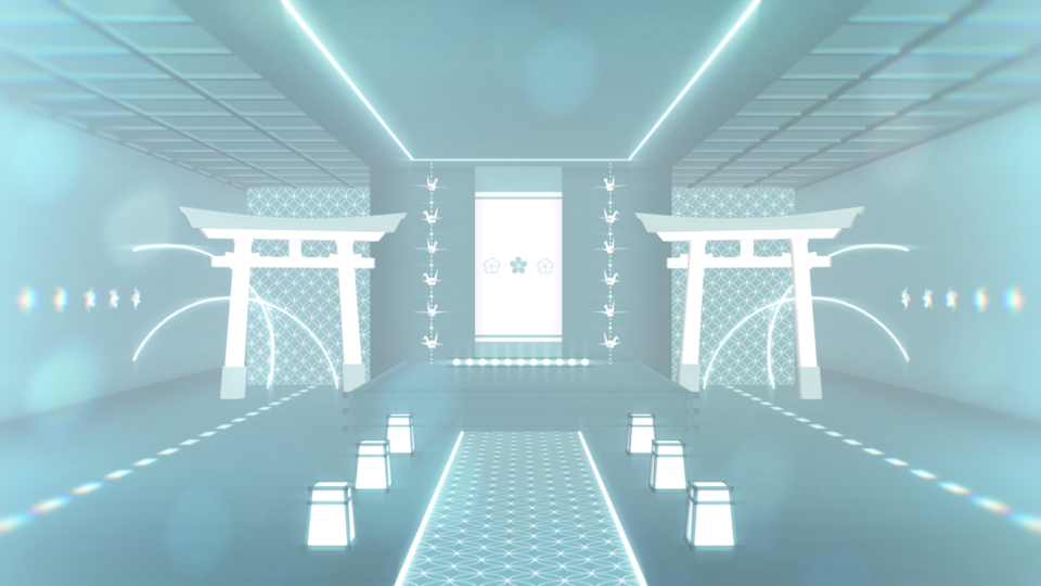 鳥居ステージ MMD]ステージぶらり探訪:千本鳥居 [ 和風 竹 竹林 ] - YouTube