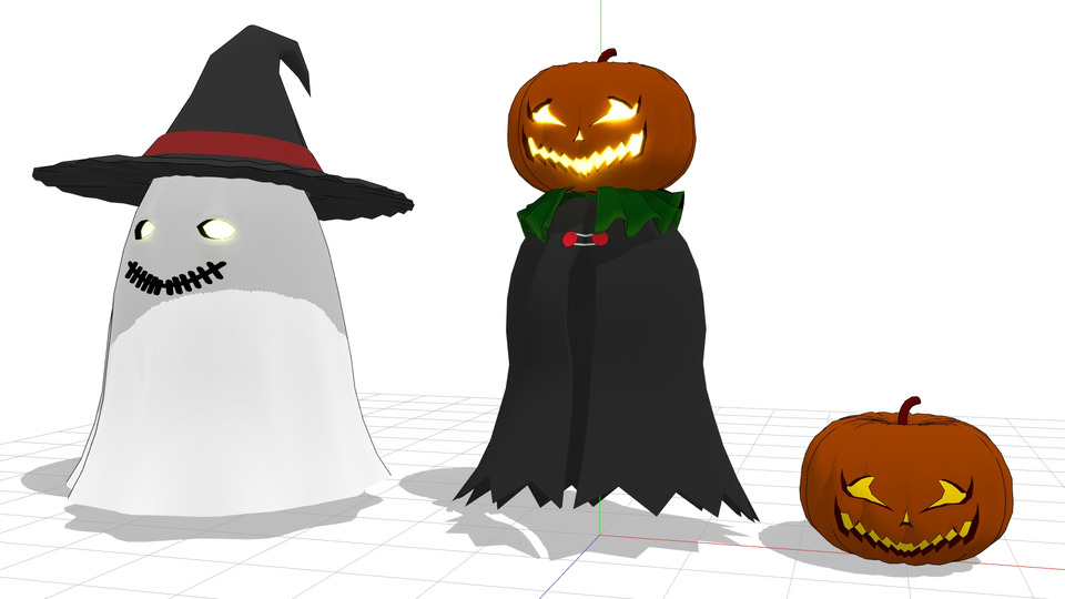 ハロウィンカボチャMMDモデル