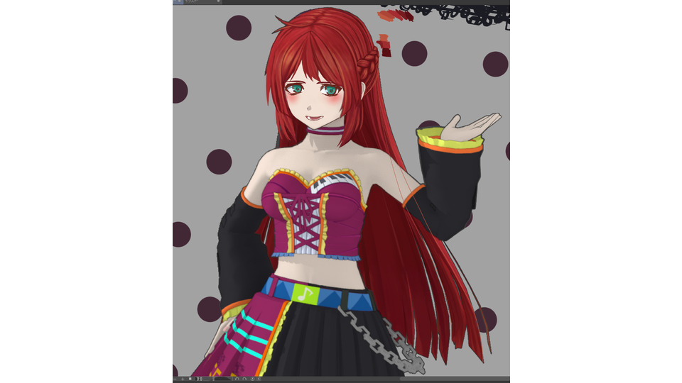 ロミシン夏服リツ立ち絵