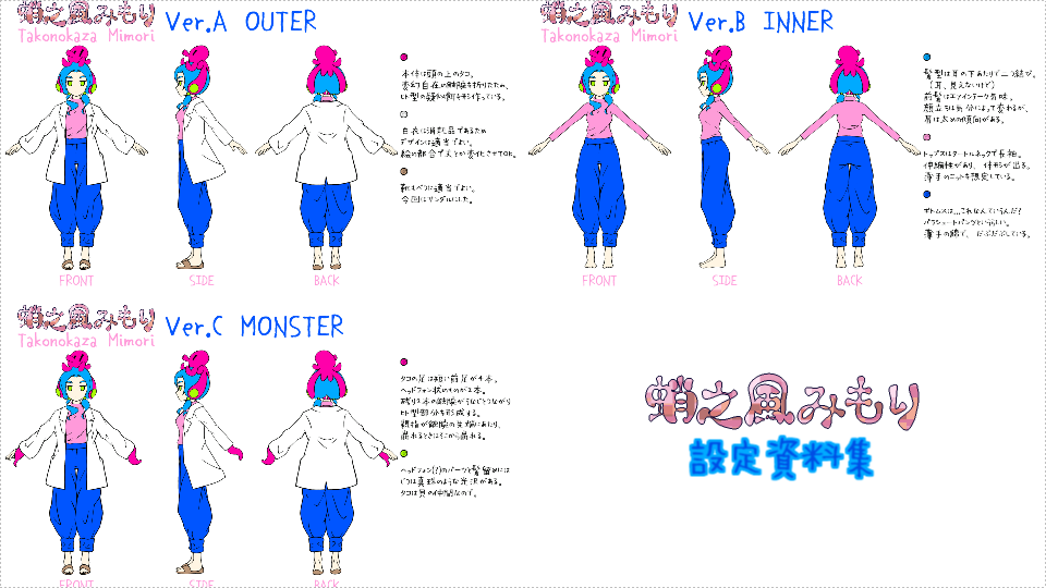 蛸之風みもり設定資料集