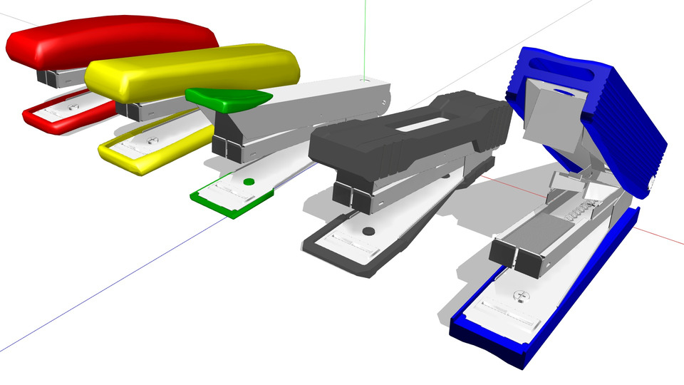 ホチキスMMDモデル