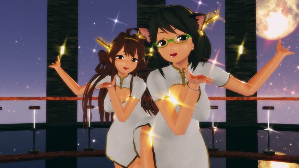 【MMDカメラ】 バブルの素敵なフルコース （2人用）