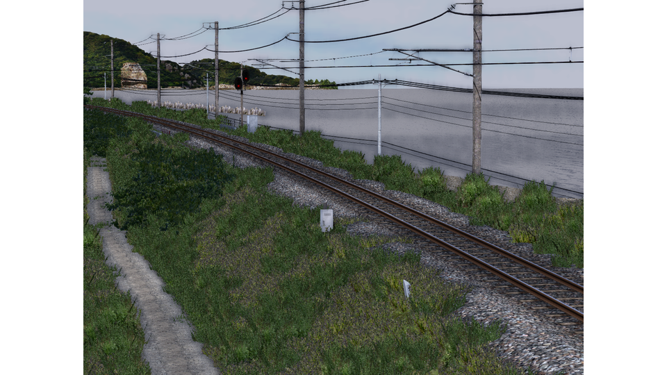 JR四国 予讃線 浅海-大浦 風