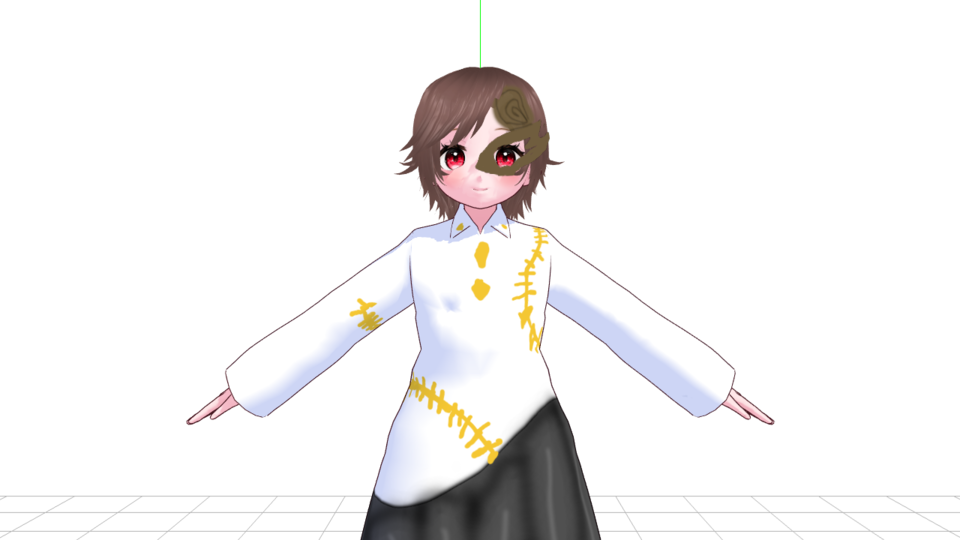 VRoid製 磐永阿梨夜 mmdモデル