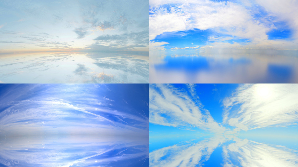 薄い雲の空