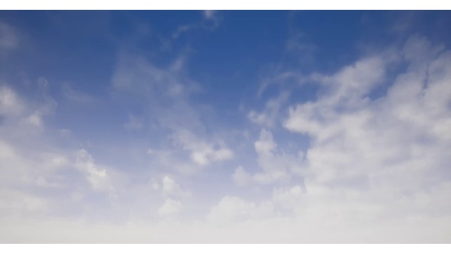 青空と流れる雲