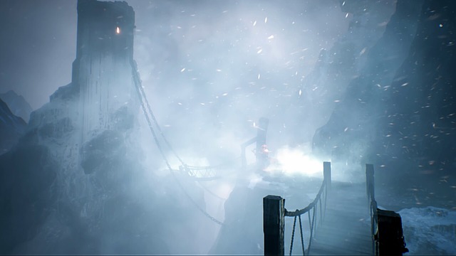 CG吹雪の吊り橋