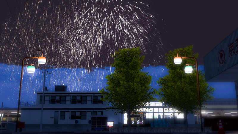 【RailSim】-[背景]花火