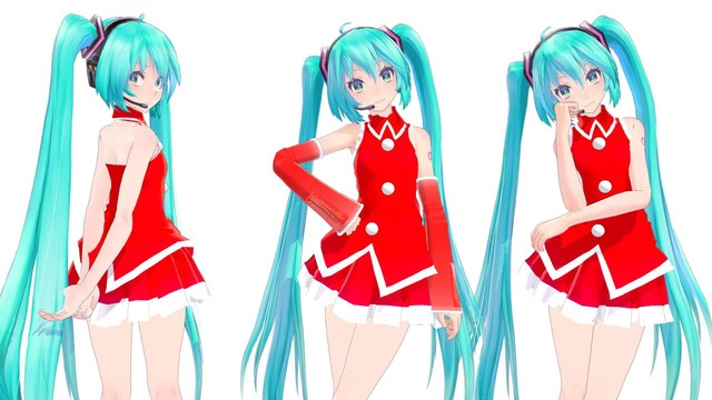 Tda式初音ミク サンタ風デフォ服