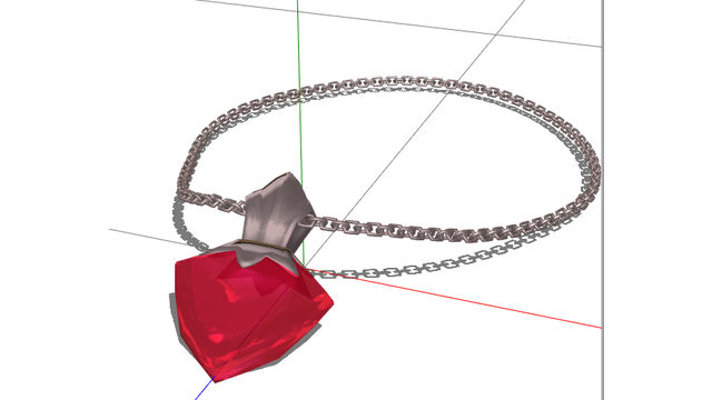 赤のペンダント