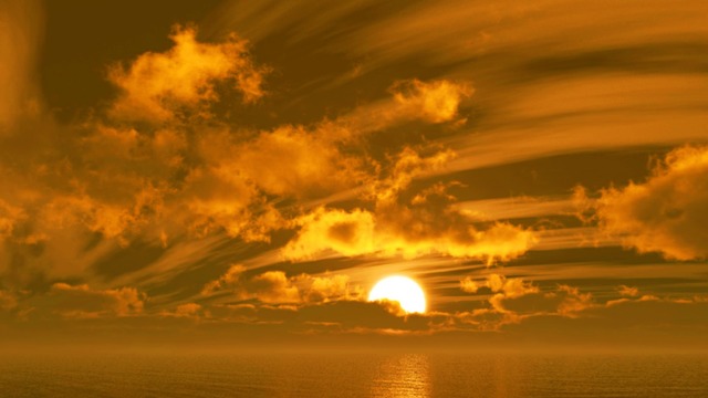 スカイドーム(橙色の夕焼け) VOL.WW4