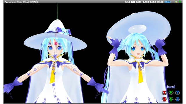 ままま式あぴ雪ミク2014 帽子可動化キット＋α