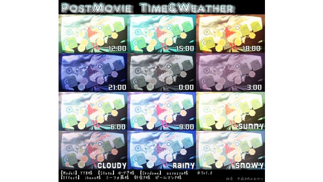 PostMovie改変 Time&Weather