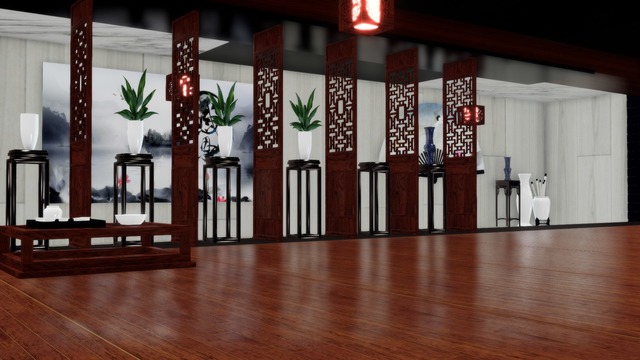 新中式房间 stage