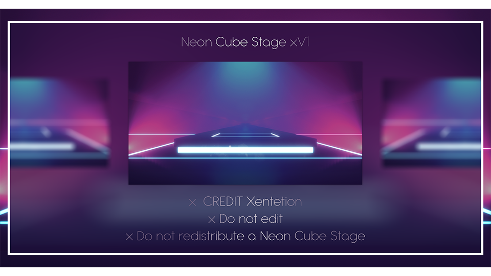 Neon Cube Stage xV1 by Xentetion