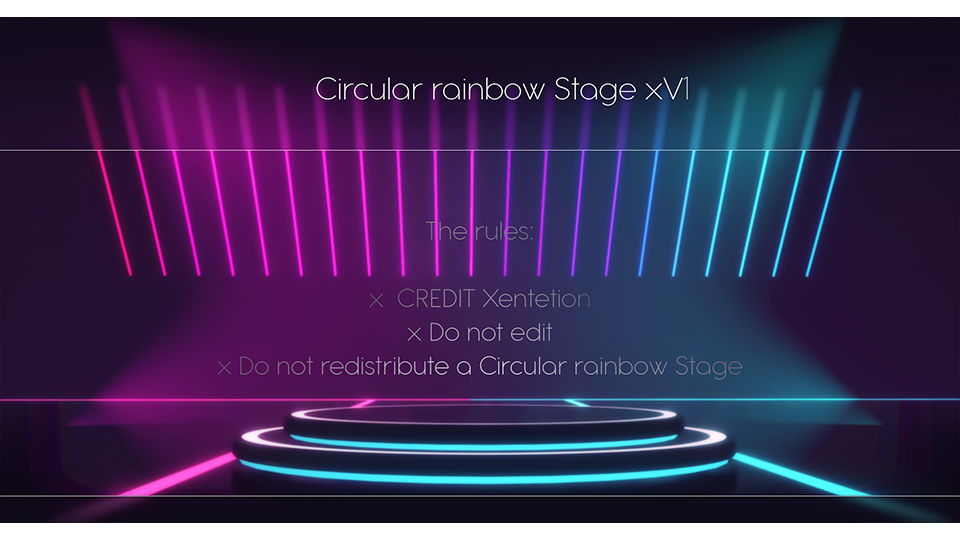 Circular rainbow Stage xV1