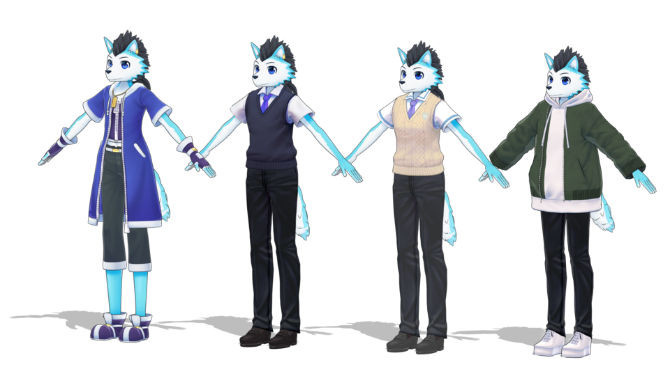 常式獣音ロウMMDモデルVer2 10周年配布用