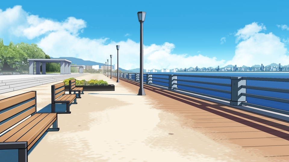 海の見えるベンチ