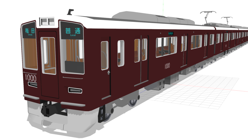 【MMD】阪急1000／1300系 電車