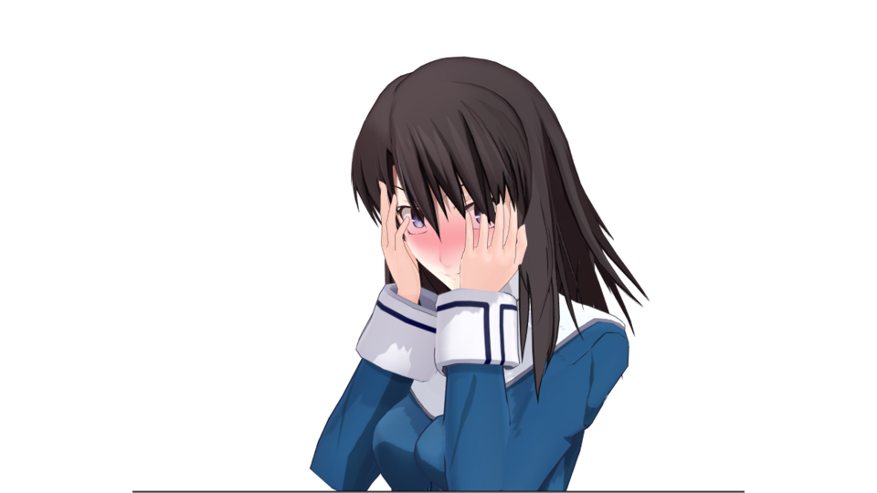 恥ずかしがるモーション