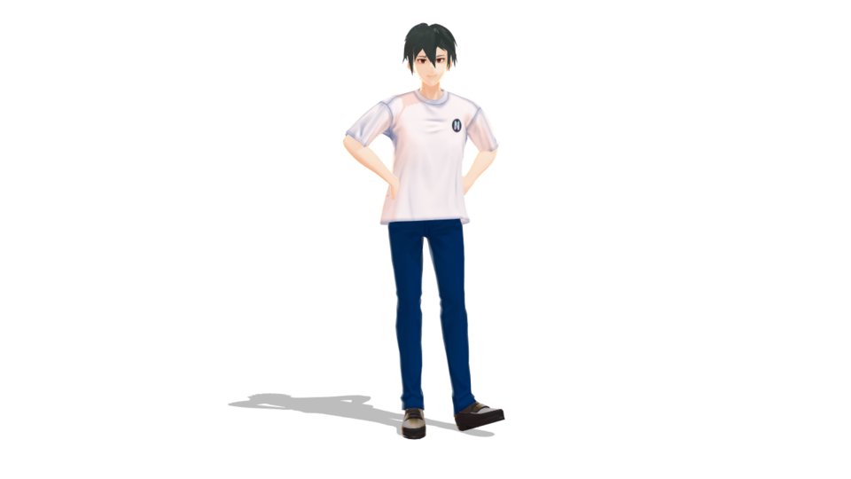 ゆず式ナクモ 非公式MMDモデル