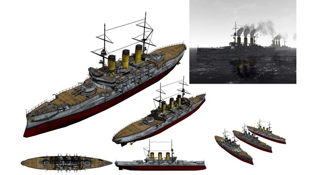 MMDモブ前弩級戦艦1900セット