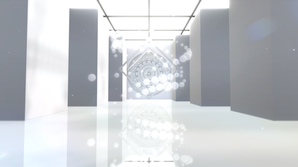 柱とオブジェのステージ【配布】