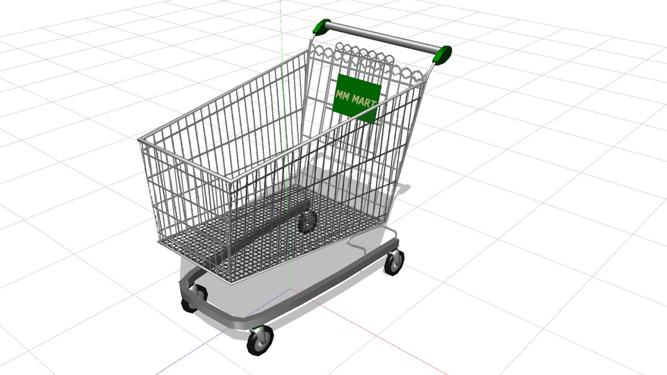 ショッピングカート MMDモデル