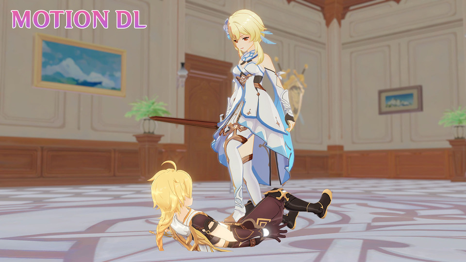 MMDクロッチとヘッドストンプモーション
