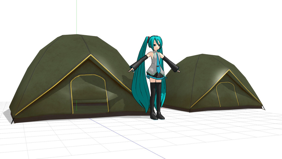 テントMMDモデル