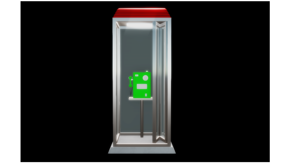 【MMDアクセサリ】電話ボックス