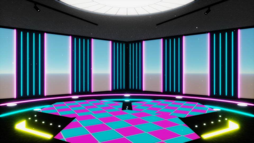 ハニカム五角形ステージ