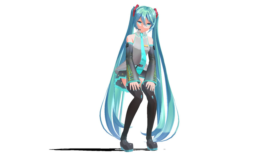 【MMD】中腰膝手