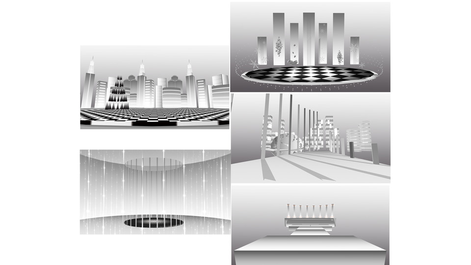 白ステージセット